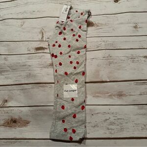 Old navy strawberry leggings nwt 3t